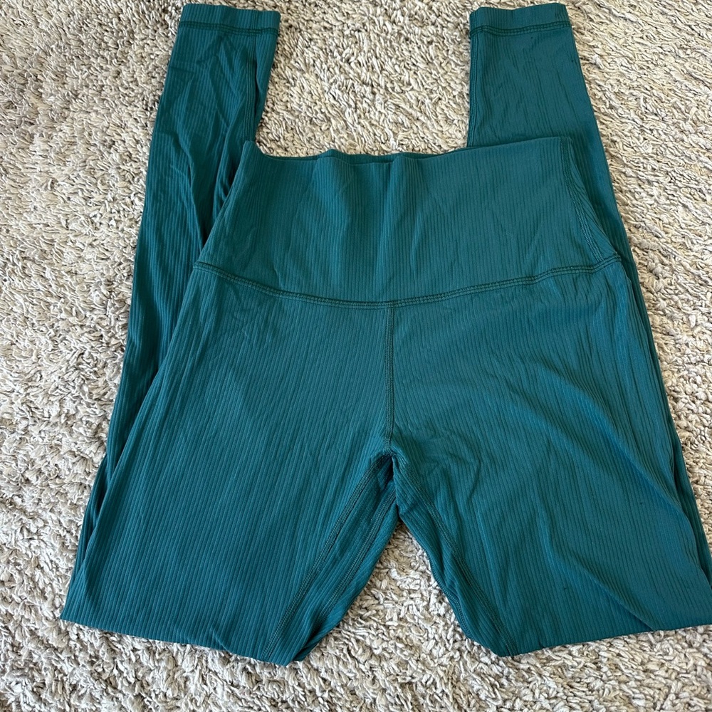 Teal Lulu Lemon Align Leggings